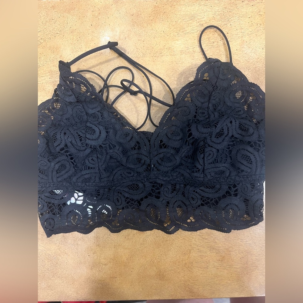 Victoria's Secret Pink-Black Lace Bralette